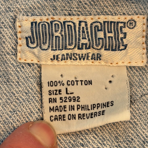 Jordache Kids VTG Jean Jacket Sz L Hand Painted Toy Story Buzz Lightyear Woody - Picture 7 of 8